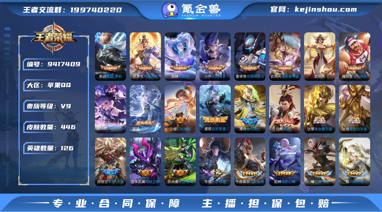 【WZN4494】贵族9/皮肤446/典藏...