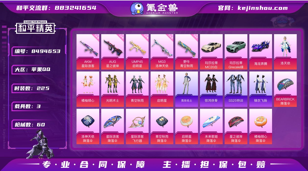 5粉装 5特效枪 3载具 2印记 可二次 ...