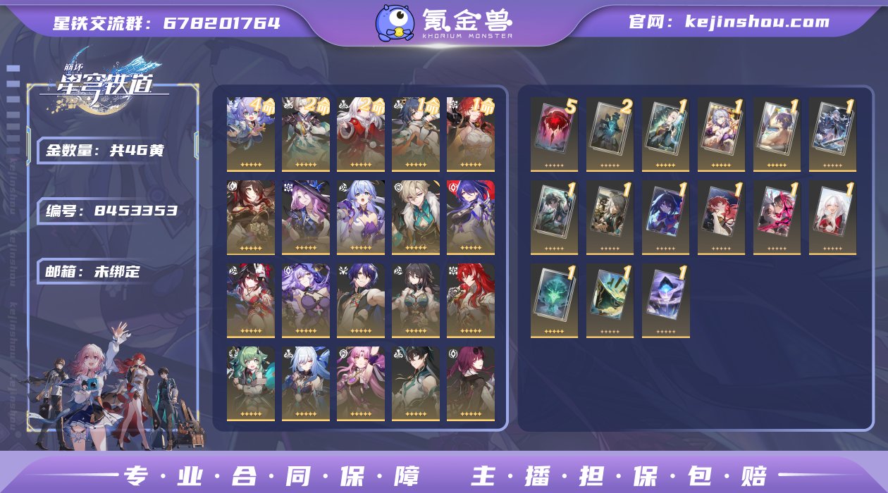 邮箱: 未绑定 开拓者性别: 男 总黄数:...