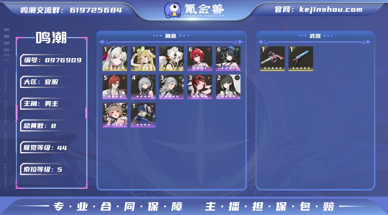 总黄数: 8 联觉等级: 44 拥有五星共...