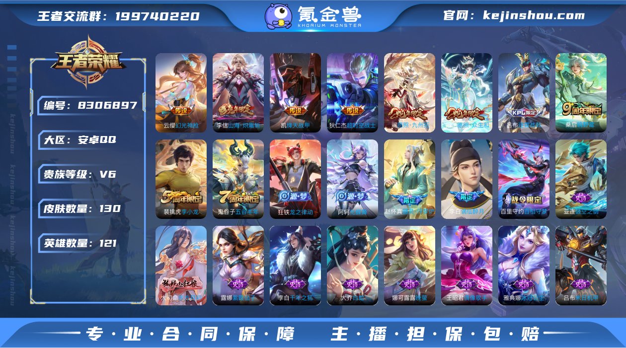 【可修改/ 性别: 男号/ 贵族等级: V...