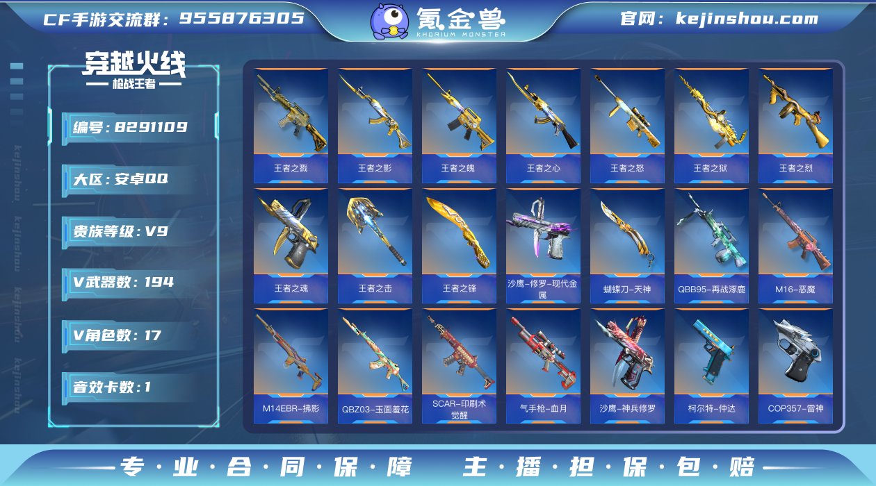 实名: 可修改 v武器数: 194 王者武...