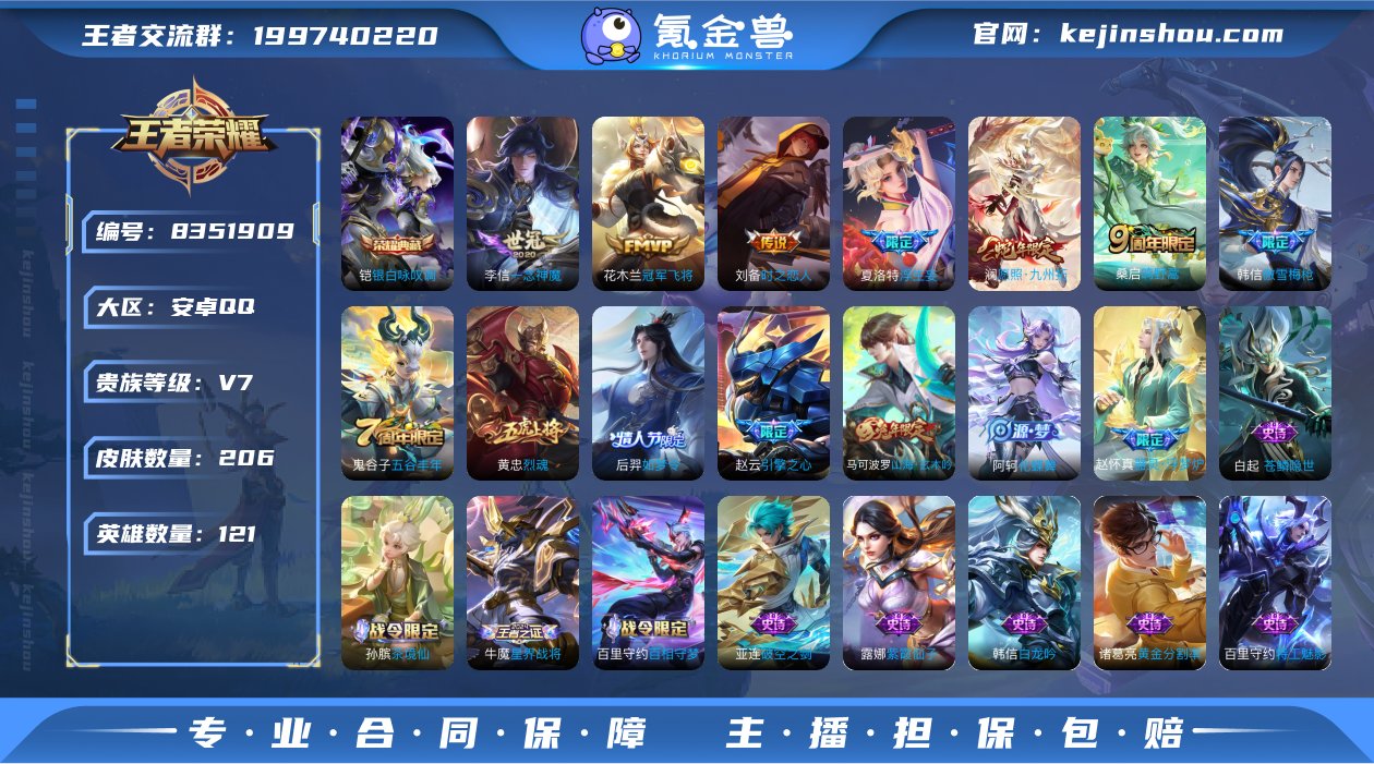 206皮肤1典藏6传说 银白咏叹调 愿照九...