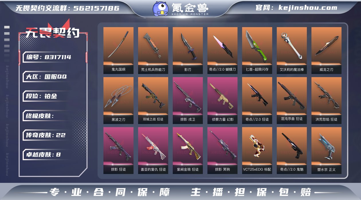 22橙皮 8紫皮 75皮肤 22英雄 79...