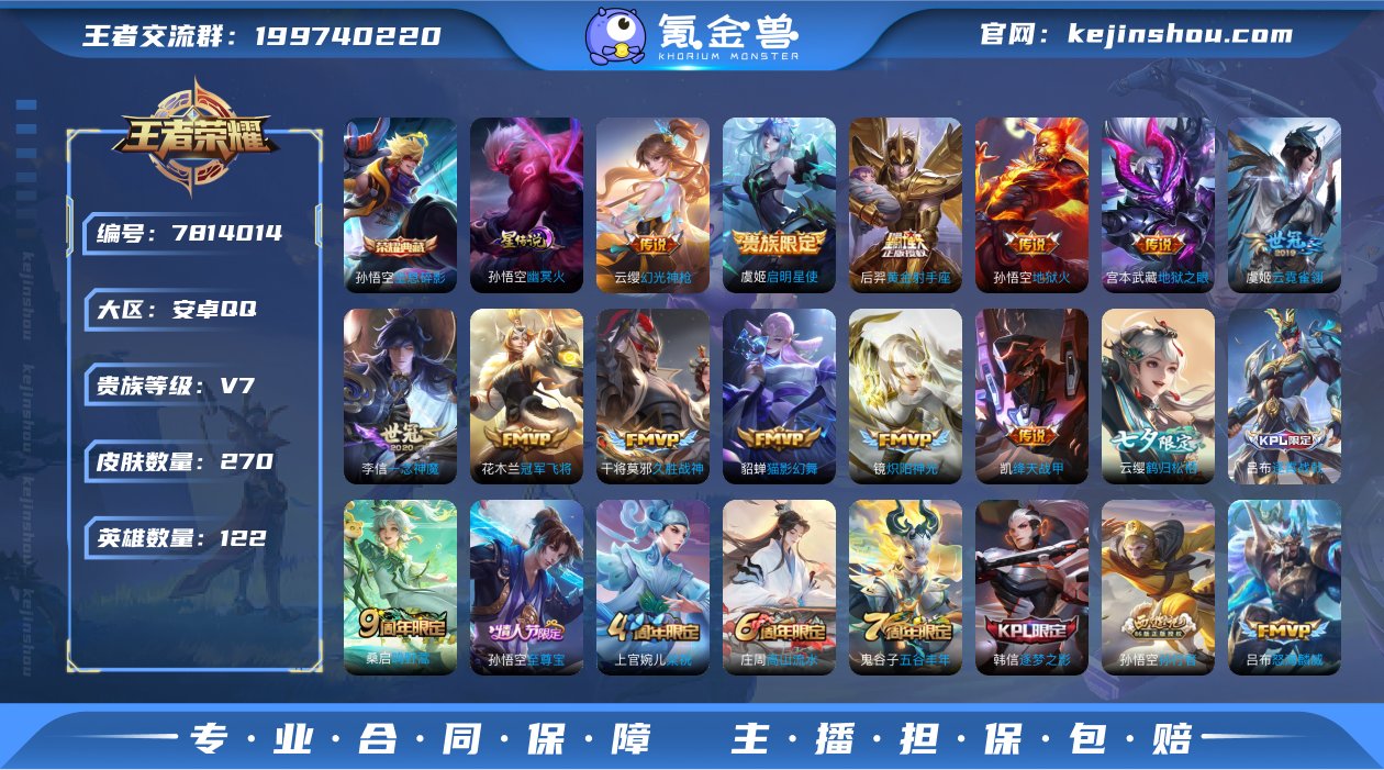 实名: 可修改 贵族等级: V7 英雄数:...