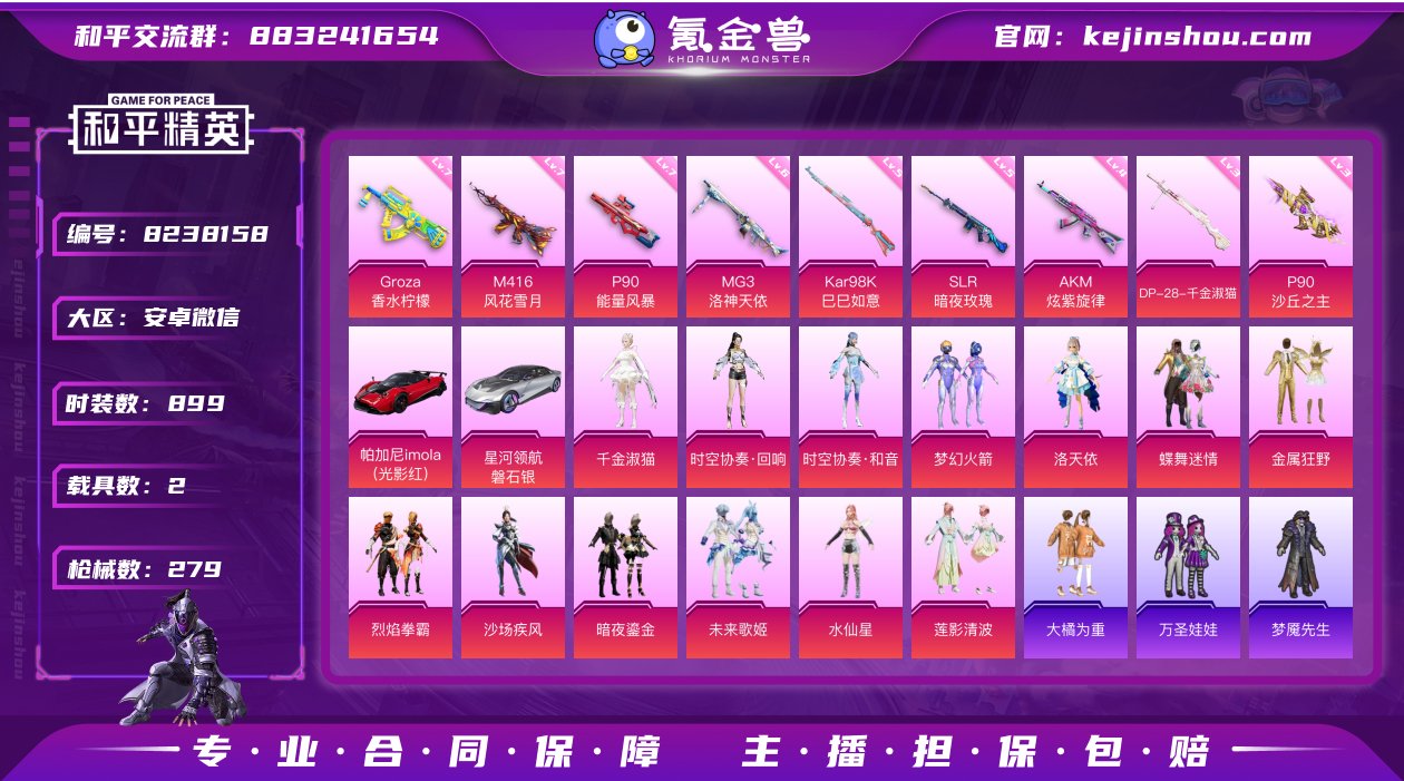 实名: 不可修改 时装数: 899 载具数...