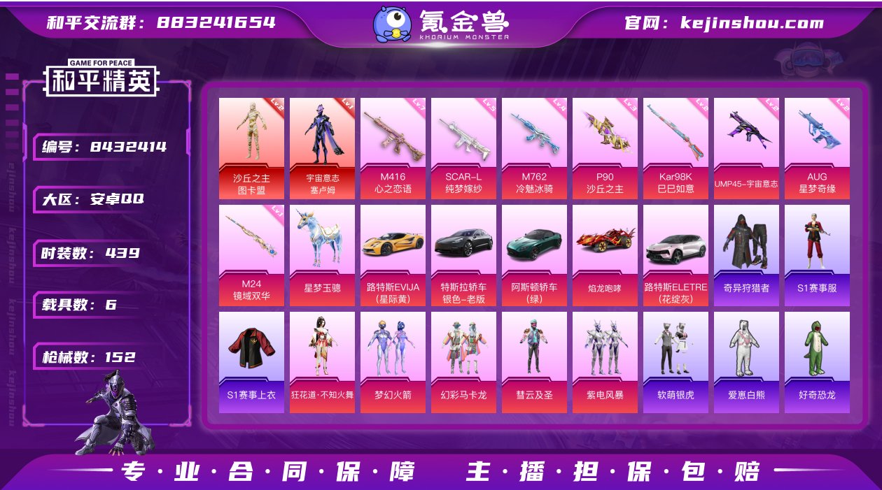 实名: 可修改 时装数: 439 载具数:...