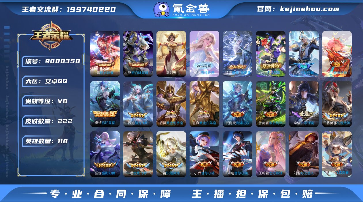 实名: 可修改 贵族等级: V8 英雄数:...