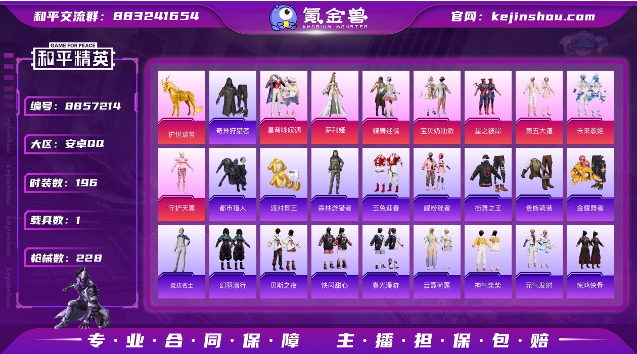身法号 8粉2特1载具10飞行器 护世瑞兽...