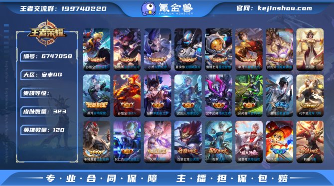 XY V10 120英雄 323皮肤 7典...