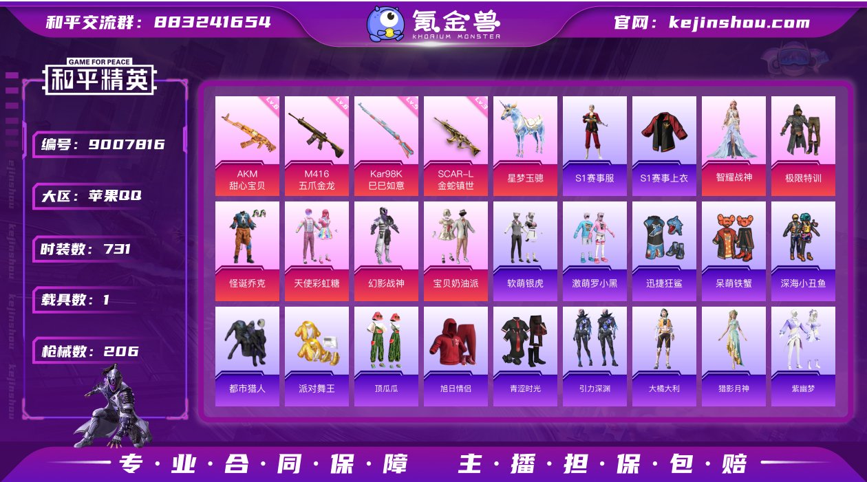 实名: 可修改 时装数: 731 载具数:...