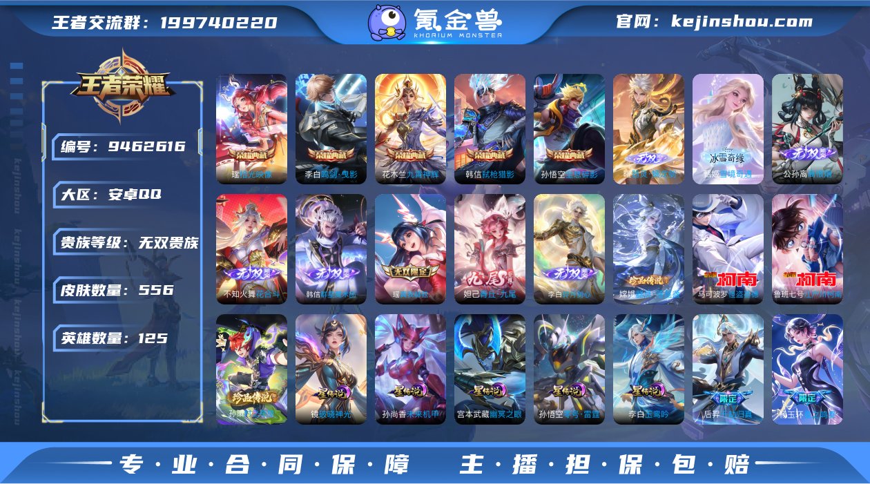 wz1463 555皮 6典藏 8无双 4...