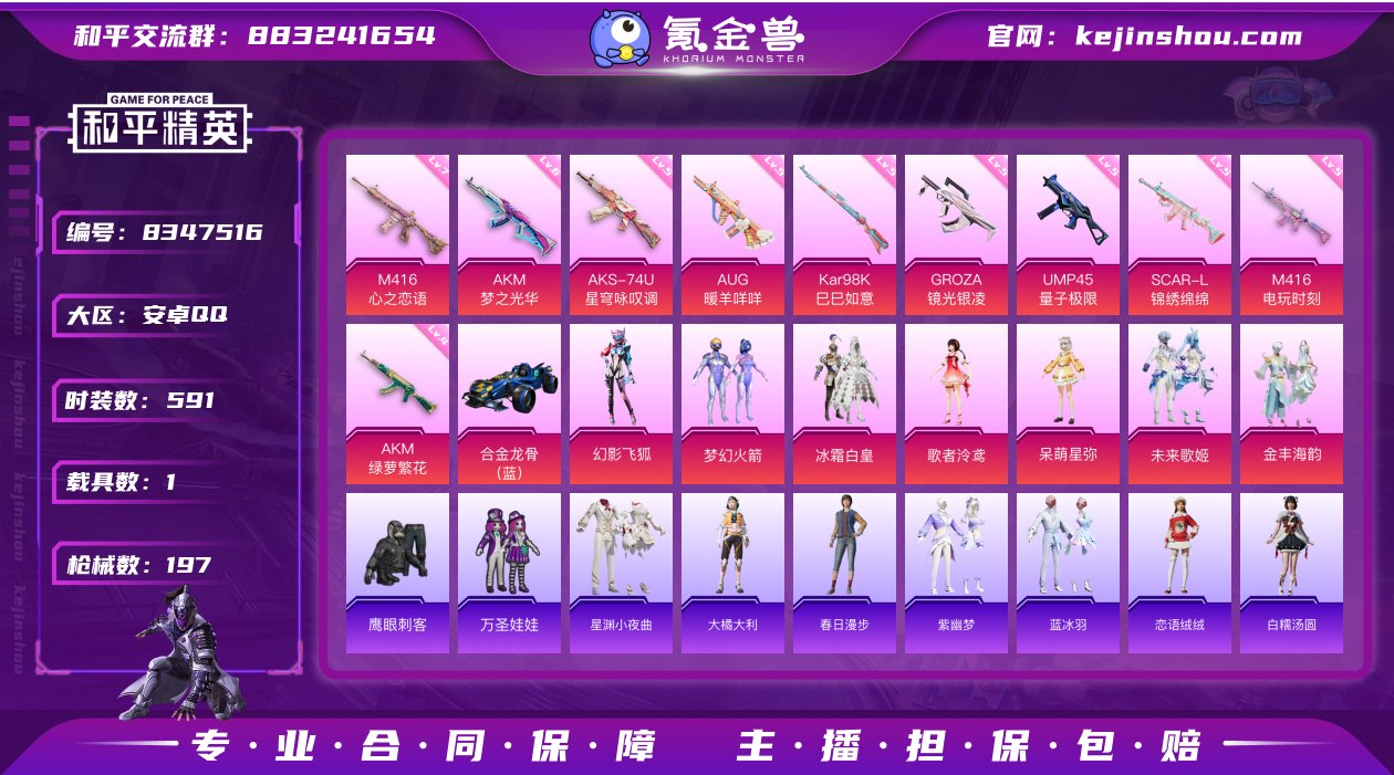 实名: 不可修改 时装数: 591 载具数...