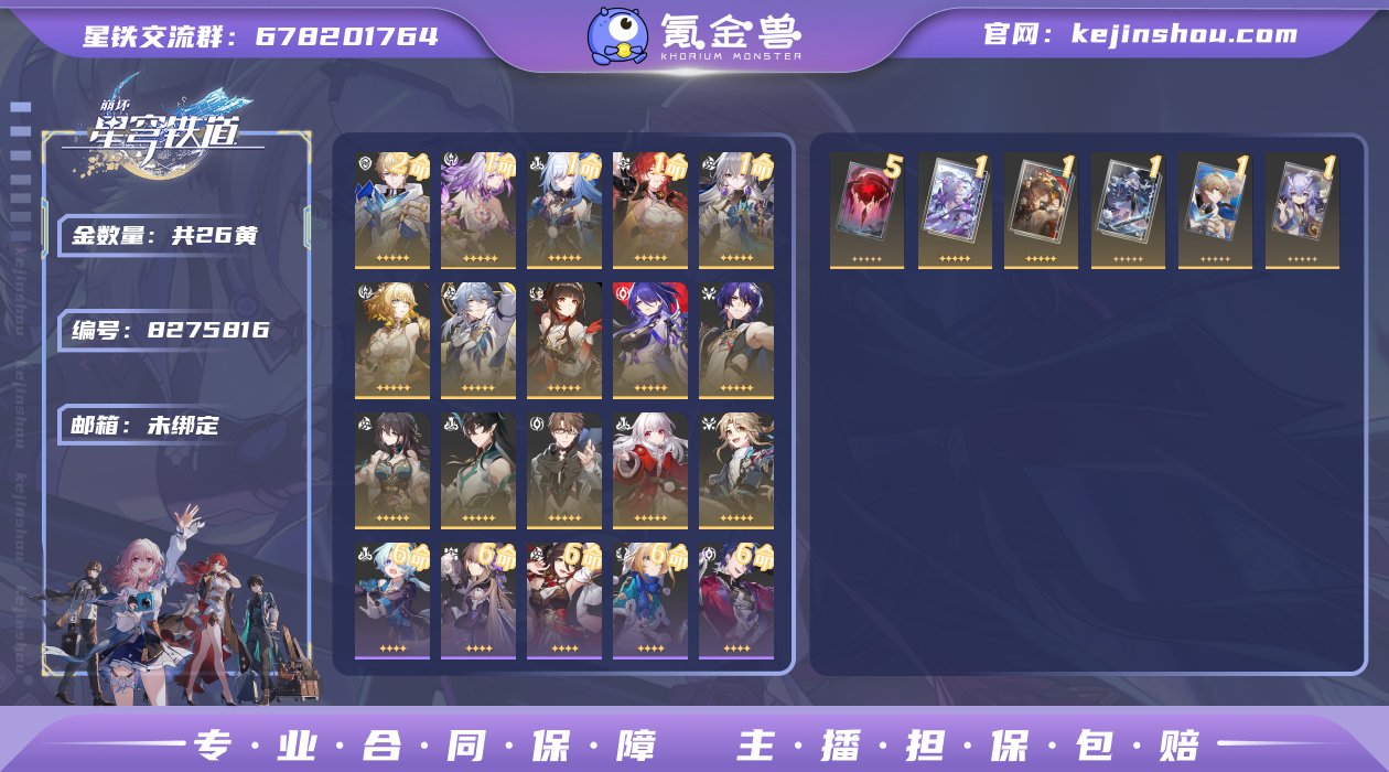 邮箱: 未绑定 开拓者性别: 男 总黄数:...