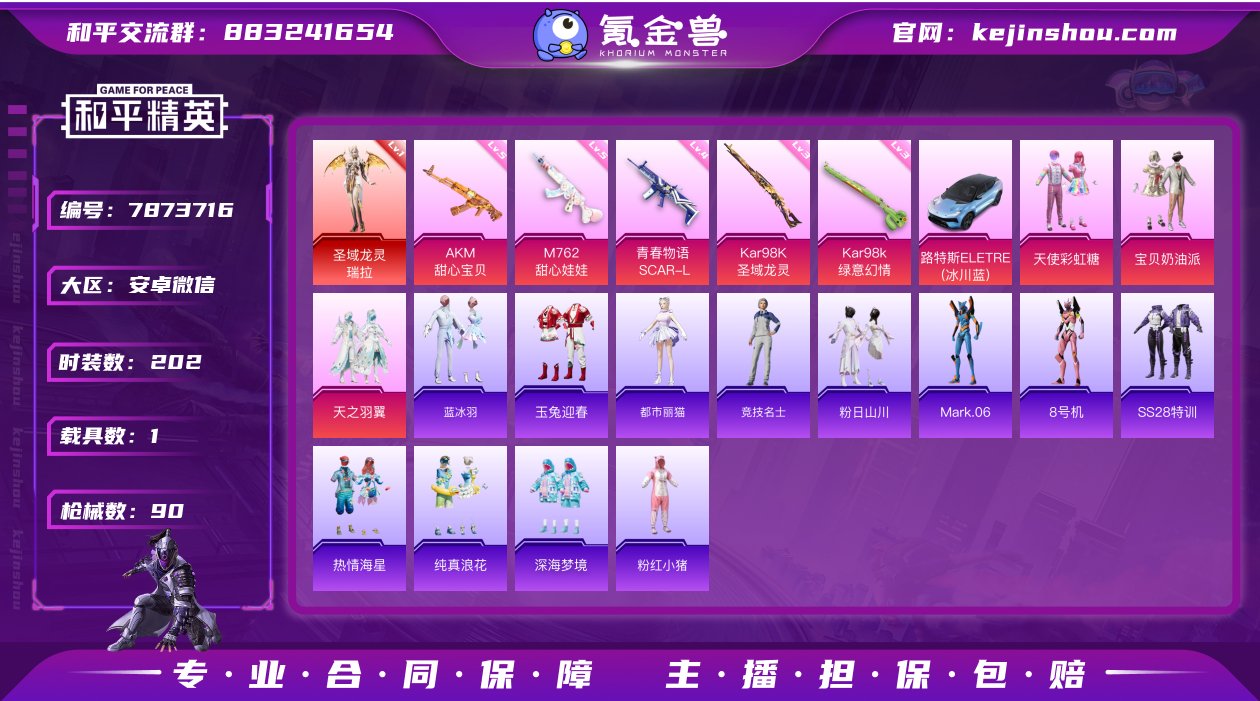实名: 可修改 时装数: 202 载具数:...