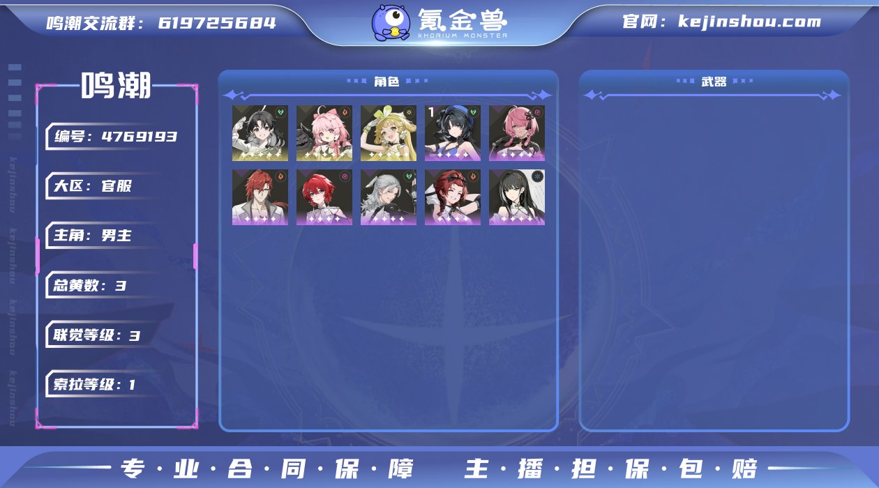 总黄数: 3 联觉等级: 3 拥有五星共鸣...