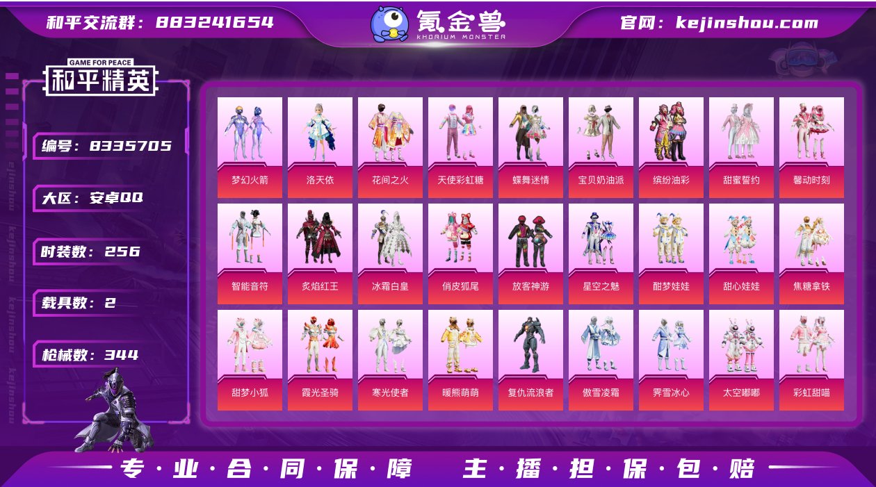 实名: 可修改 时装数: 256 载具数:...