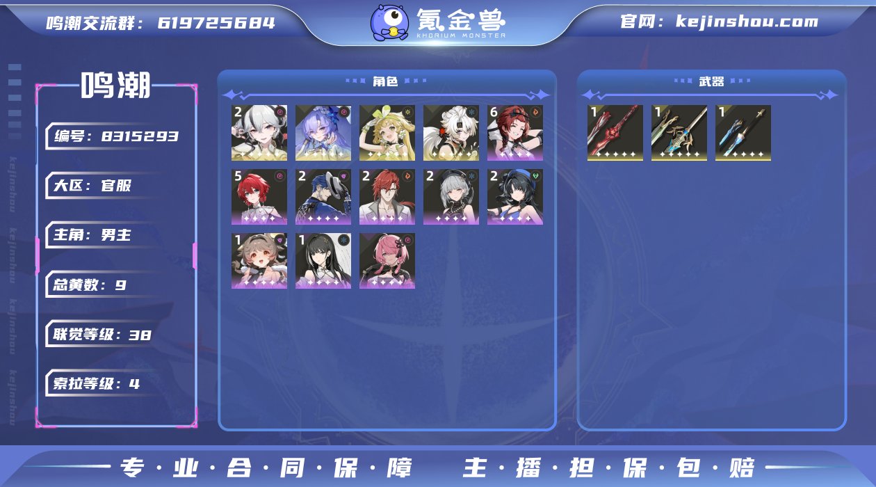 总黄数: 9 联觉等级: 38 拥有五星共...