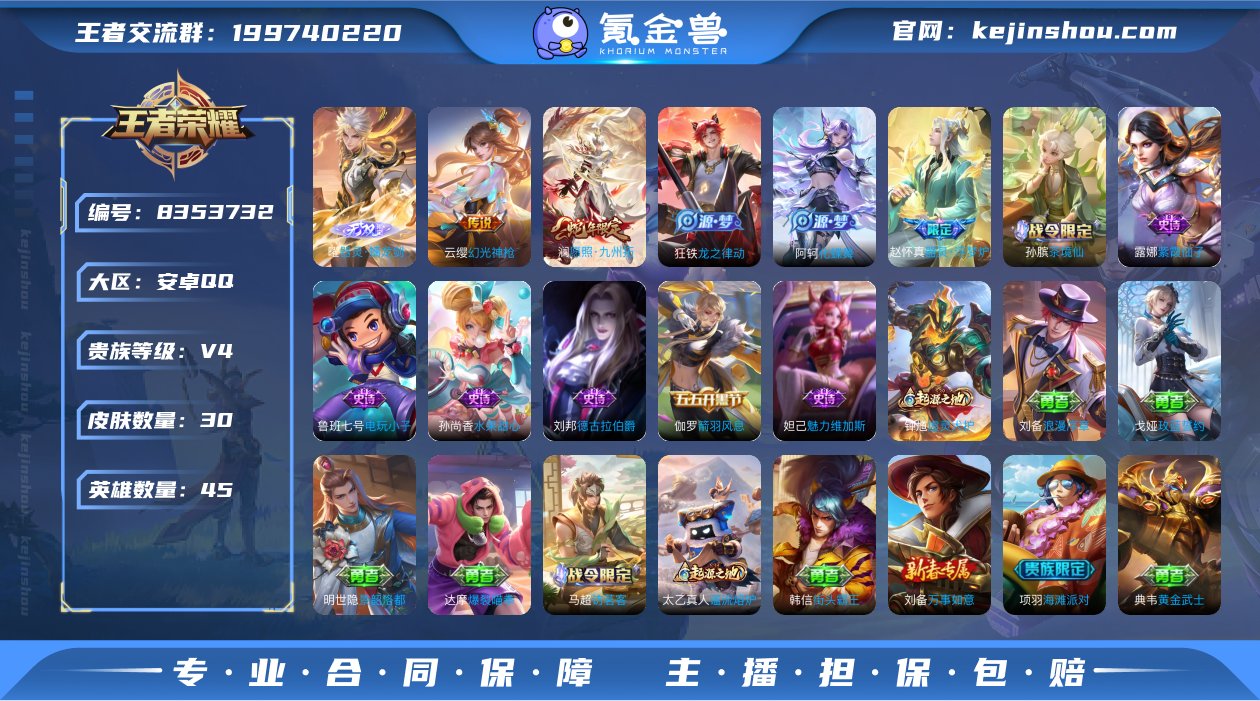 实名: 不可修改 贵族等级: V4 英雄数...