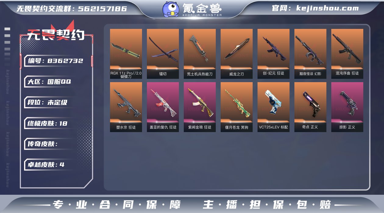 【WWN294】终极*18/卓越*4/皮肤...