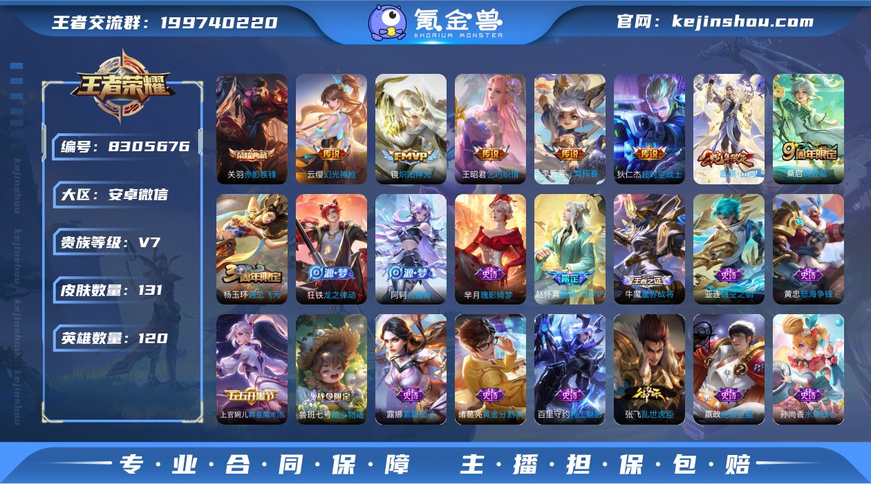 实名: 可修改 贵族等级: V7 英雄数:...