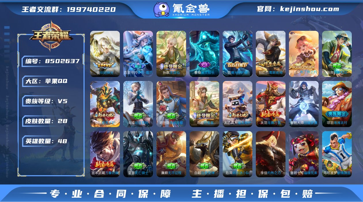 实名: 可修改 贵族等级: V5 英雄数:...