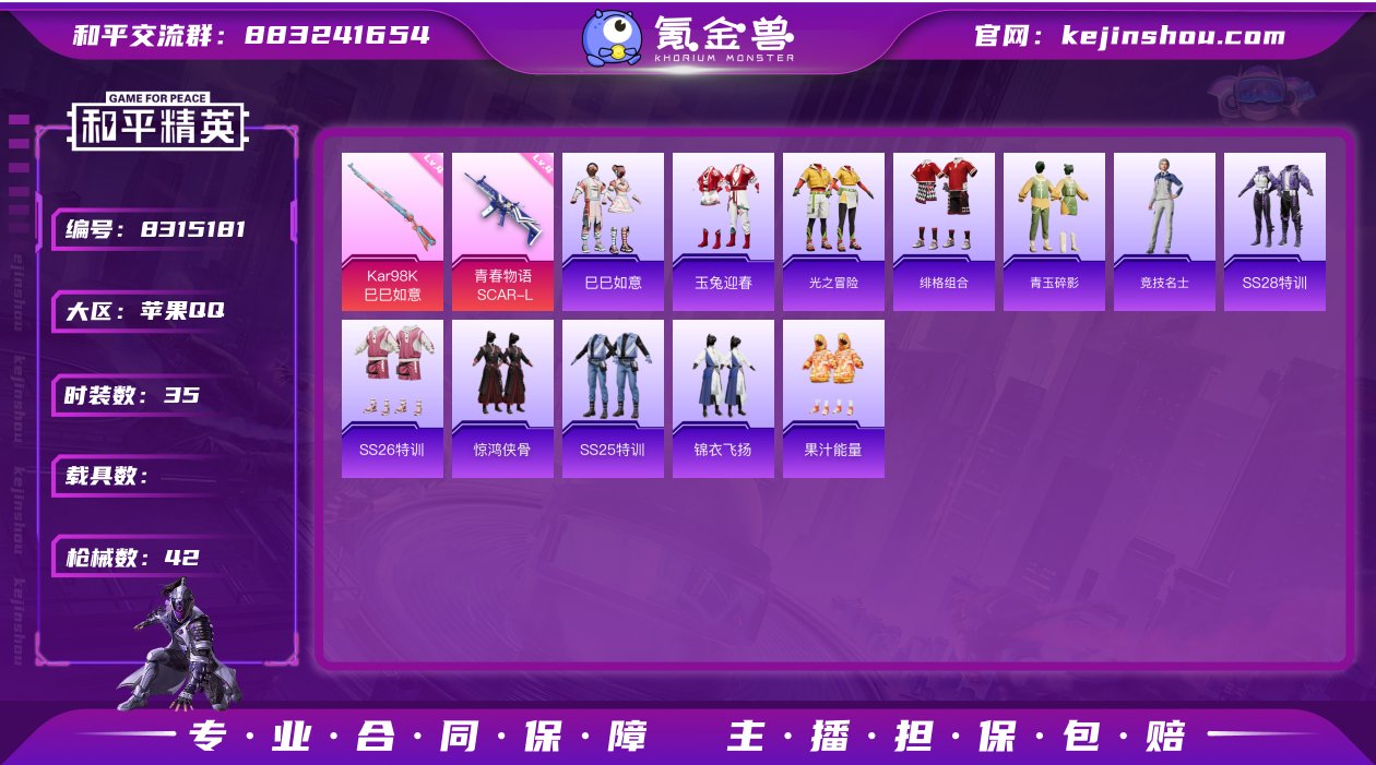 FK3006 【2特效枪-素材号】QQ等级...