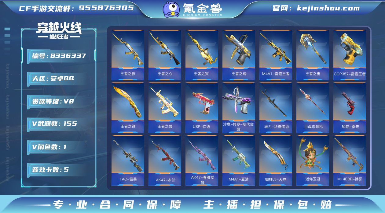 实名: 可修改 v武器数: 155 王者武...