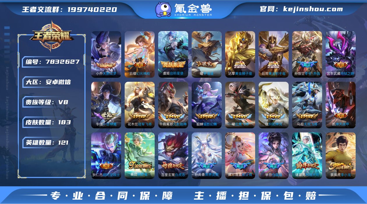 实名: 可修改 贵族等级: V8 英雄数:...