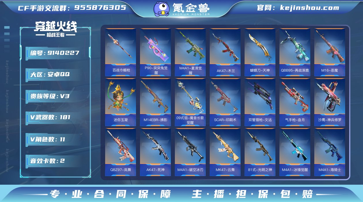实名: 可修改 v武器数: 181 王者武...