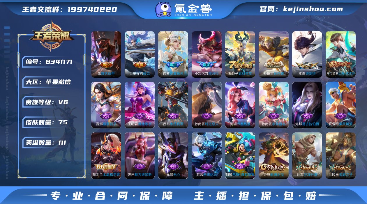 实名: 可修改 贵族等级: V6 英雄数:...