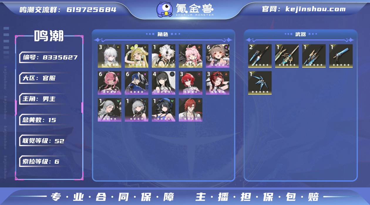 总黄数: 15 联觉等级: 52 拥有五星...