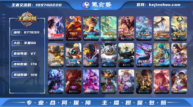 V7-1星元4传说1珍品174皮肤-万战国...