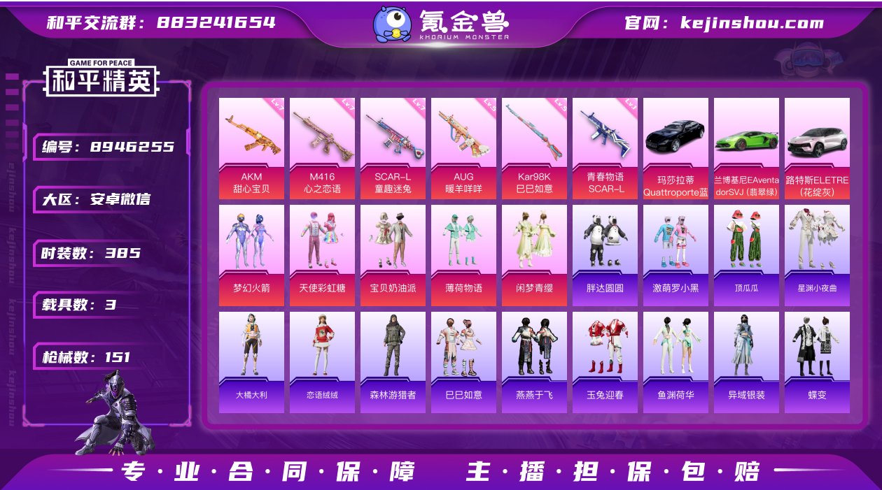 实名: 可修改 时装数: 385 载具数:...