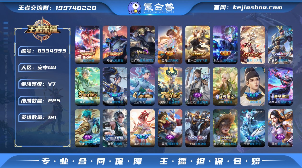 X5992-热门皮肤（拾光映像/弑枪猎影/...