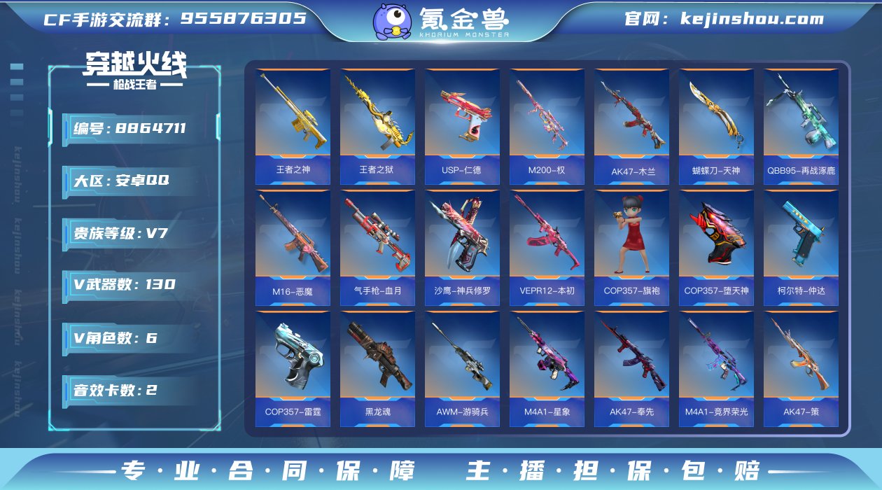 实名: 可修改 v武器数: 130 王者武...