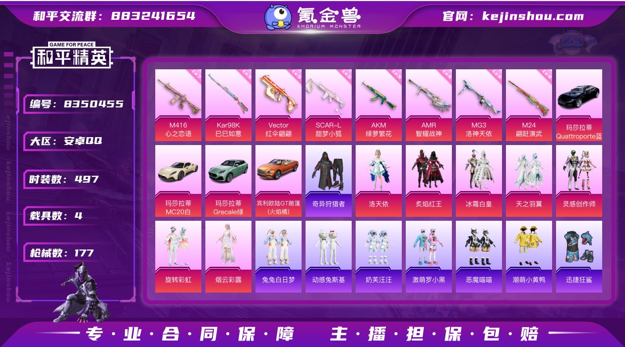 实名: 不可修改 时装数: 497 载具数...