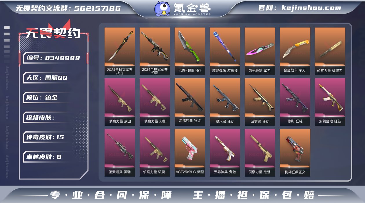 段位: 铂金 亮点皮肤: 幻影-2024全...