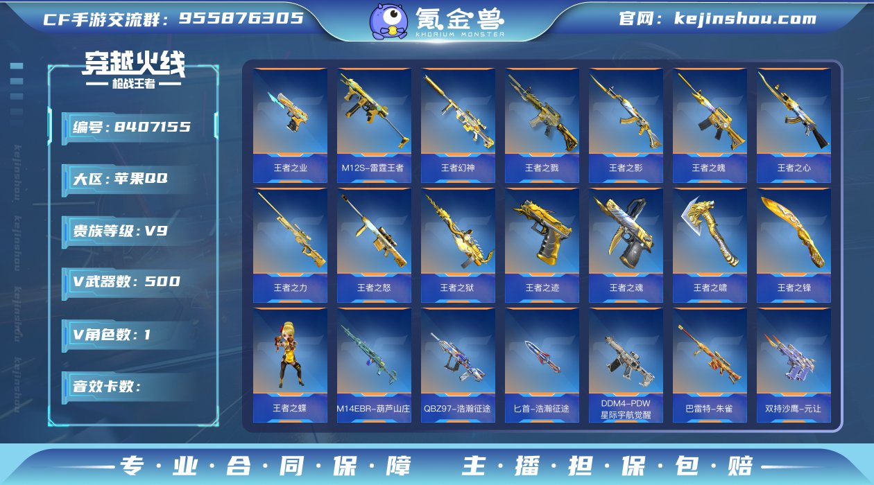 实名: 可修改 v武器数: 500 王者武...