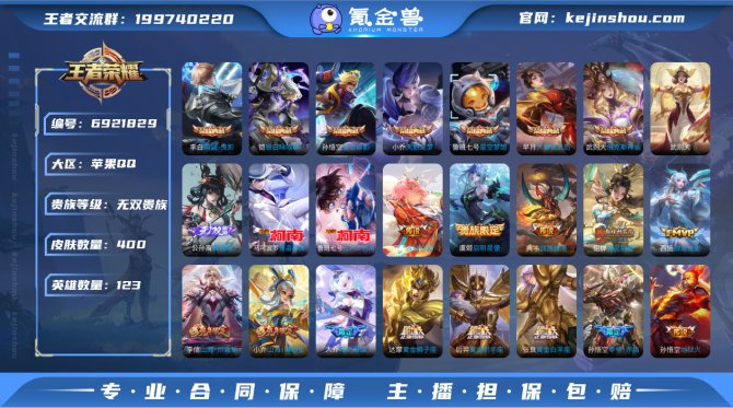 AM 苹果 无双V10【400皮肤7典藏1...