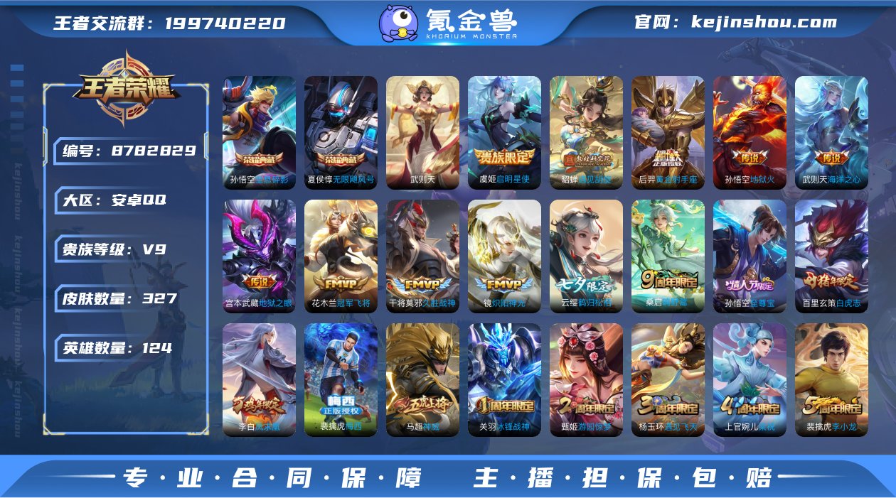实名: 不可修改 贵族等级: V9 英雄数...