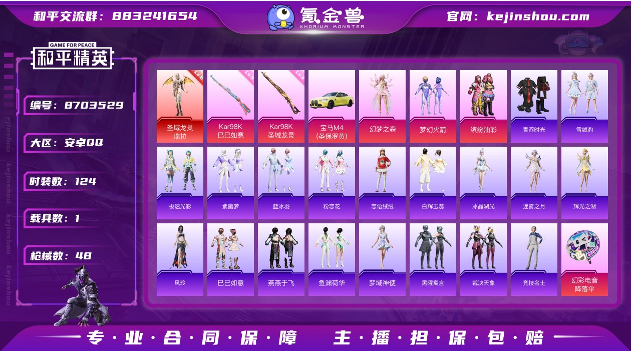 实名: 可修改 时装数: 124 载具数:...
