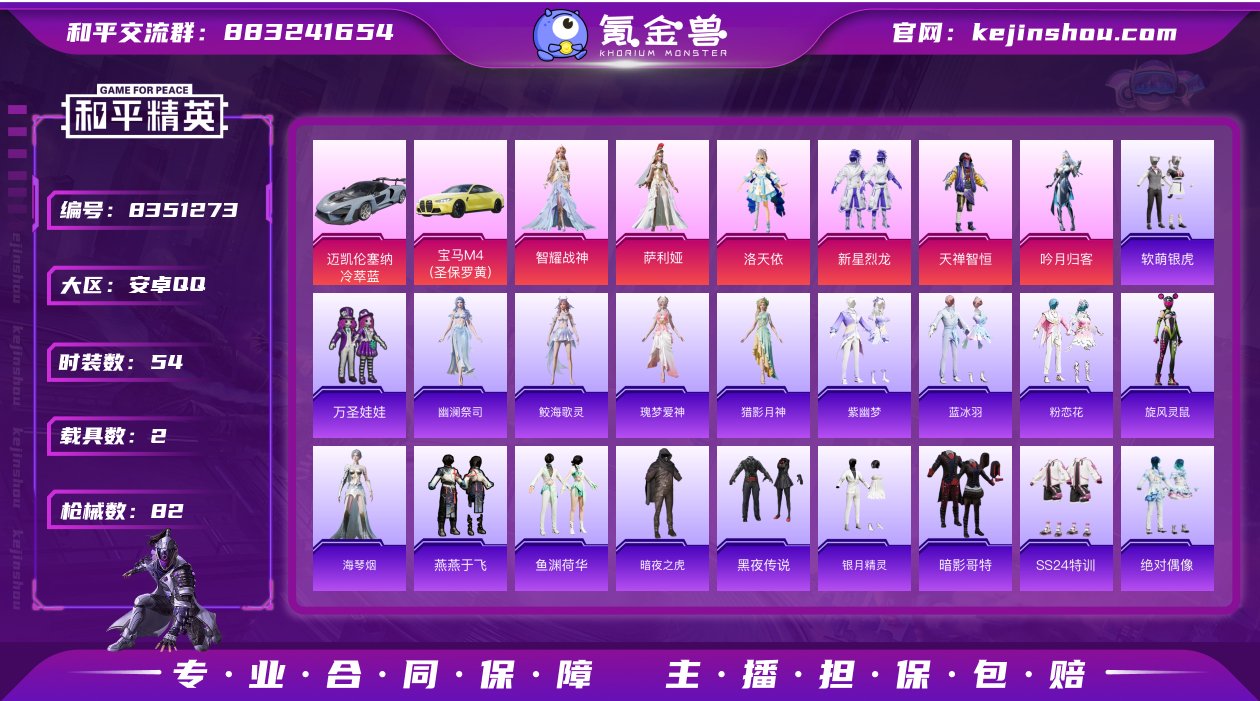 【和平精英】【TXHP316】7粉装，12...