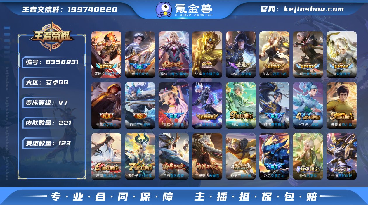 MWZ99878【221皮肤13传说V7】...