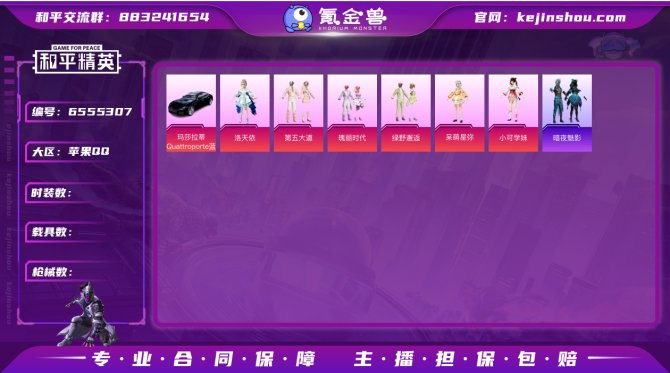 8粉5枪3载具
 【珍稀数量】2 【套装数...