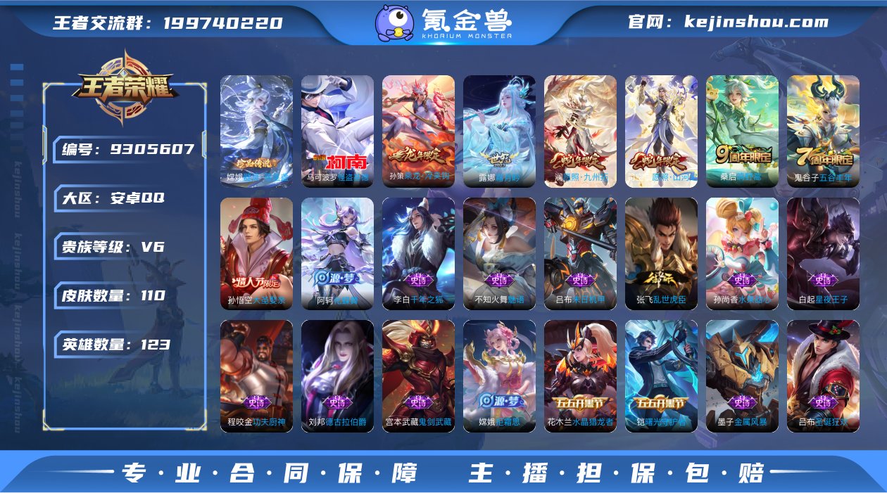 实名: 可修改 贵族等级: V6 英雄数:...