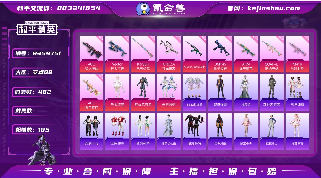3粉装 10特效枪 0载具 11印记 可二...