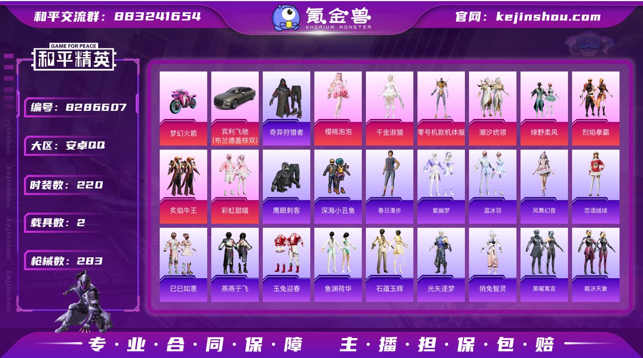 2级沙丘之主图卡盟/满级M416五爪金龙/...