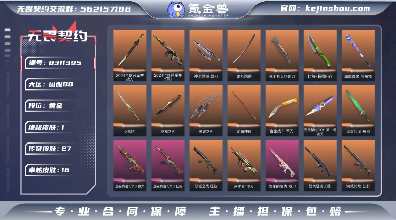 实名: 可修改 皮肤资产价值: 68605...