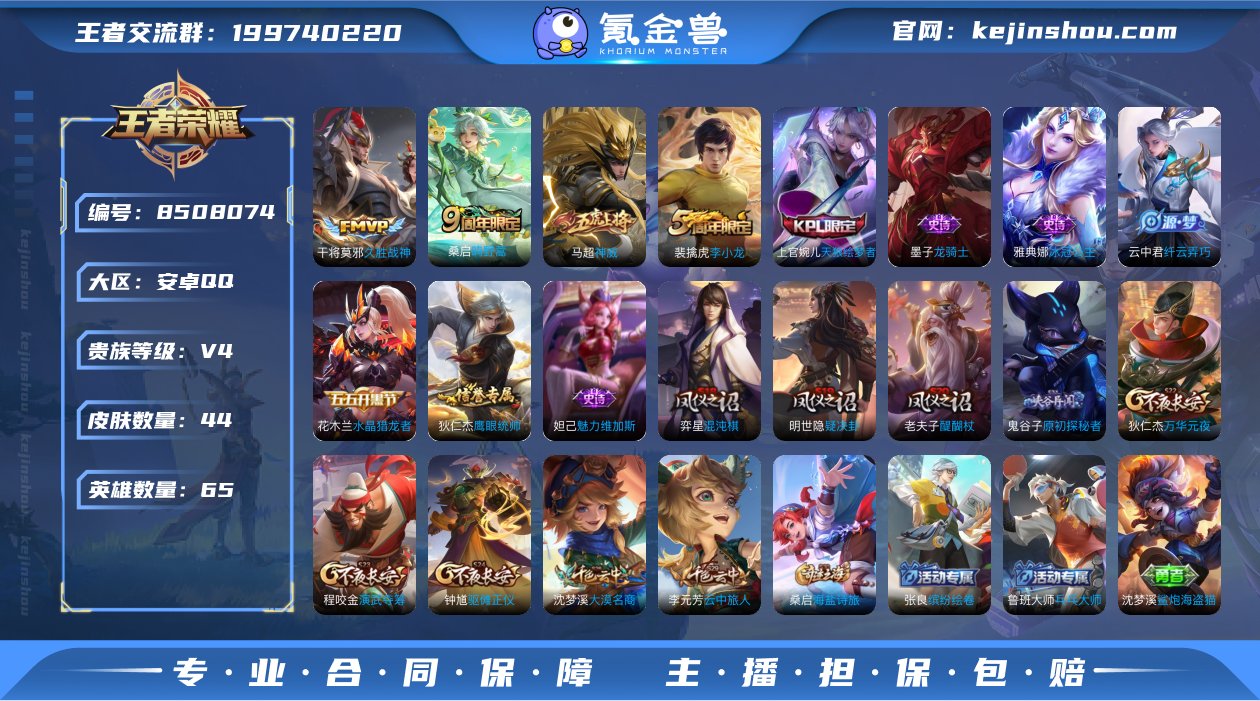 实名: 可修改 贵族等级: V4 英雄数:...